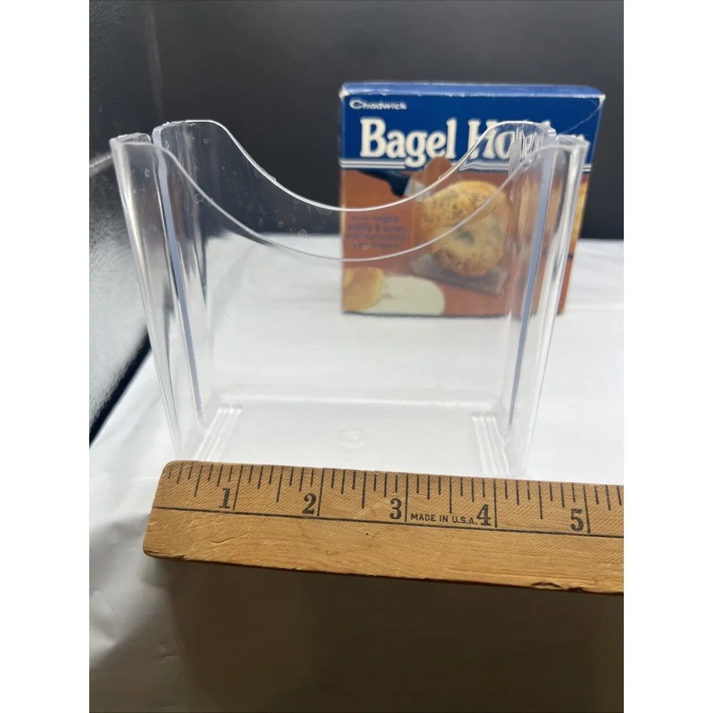 Vintage 1993 Chadwick Bagel Holder Slicer Guard Kitchen Gadget In Box 90s